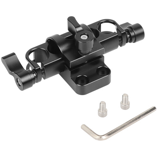 CAMVATE Adjustable 15mm Dual-Rod Clamp with Rotating Mount