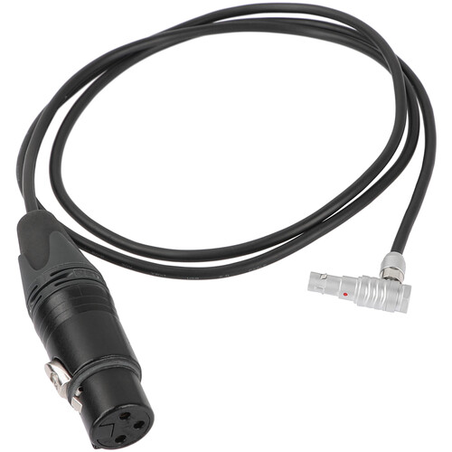 CAMVATE 3-Pin XLR to Right-Angle 5-Pin LEMO Audio Cable for ALEXA Mini (40