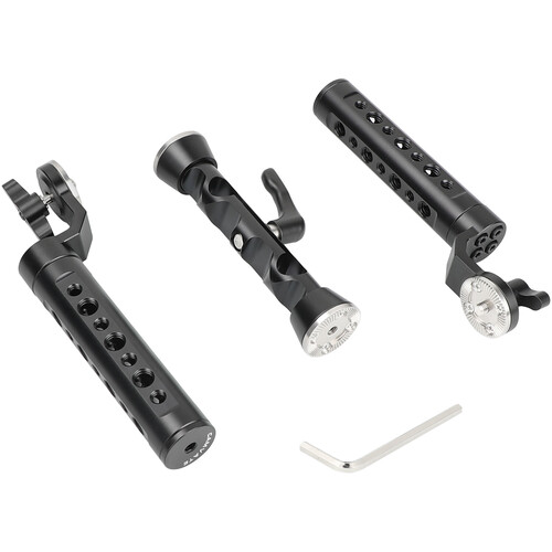 CAMVATE Cheese-Style Rosette Handgrip Pair with 15mm LWS Rod Block