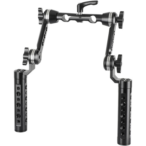 CAMVATE Aluminum Cheese Handgrip Rig with Rosette Extension Arms & 15mm Rod Clamp