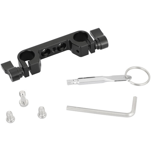 CAMVATE 15mm Dual-Rod Clamp with 1/4