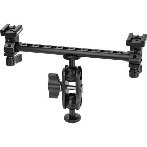CAMVATE T-Bar Bracket Arm with Dual 1/4