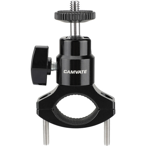 CAMVATE Rod Clamp Mount Holder with Adjustable Ball Head & 1/4