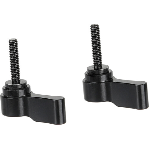 CAMVATE M4 Male Threading Rotating Knob Adjustable Thumb Lever Screw (Black 2-Pack)