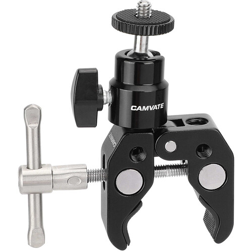 CAMVATE Super Crab Clamp with 360 Mini Ball Head