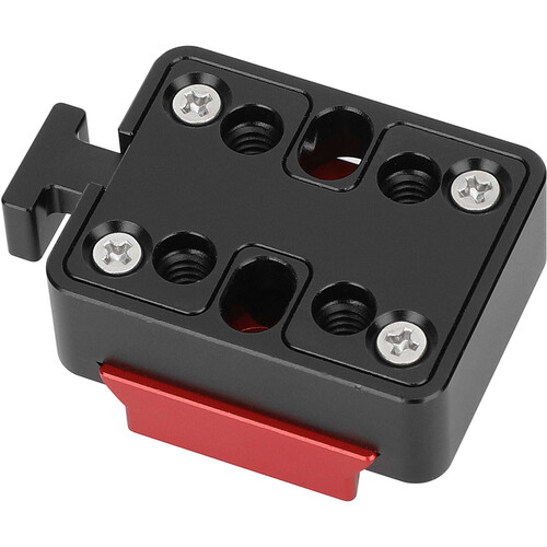 CAMVATE V-Lock Base Station and Wedge Kit (Black Release Lever Red Wedge Plate)