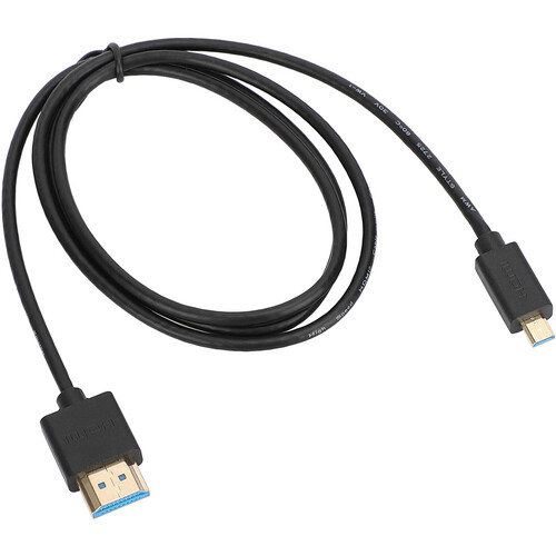 CAMVATE High-Speed Micro-HDMI to HDMI Cable with Ethernet (Black 3.3')