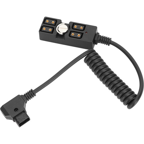 CAMVATE Male D-Tap to 4-Port Female D-Tap Splitter Hub (11.8 to 39.4
