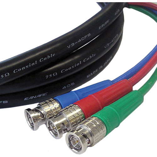Canare 3 BNC Male to 3 BNC Male 3 Channel SDI Video Cable (100')