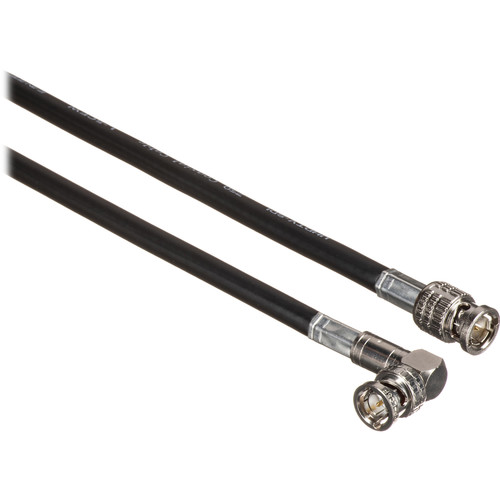 Canare Male to Right Angle Male HD-SDI Video Cable (Black 35')
