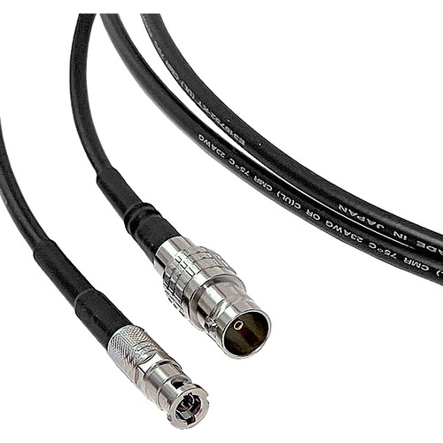 Canare L-2.5CHD Ultra-Slim 12G-SDI Micro-BNC to BNC Female Cable (1')
