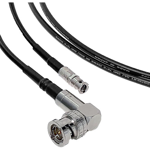 Canare L-2.5CHD Ultra-Slim 12G-SDI Right-Angle BNC to Micro-BNC Cable (15')