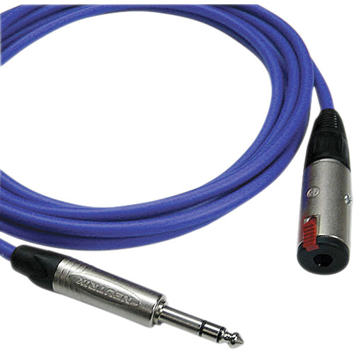 Canare Starquad TRSM-TRSF Extension Cable (Blue 2')