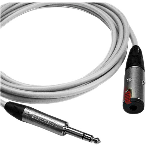 Canare Starquad TRSM-TRSF Extension Cable (White 6')