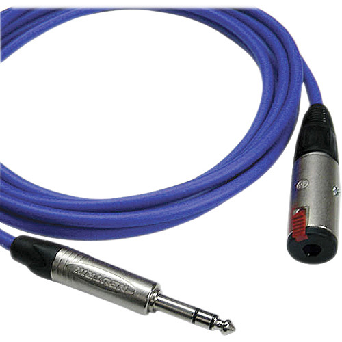 Canare Starquad TRSM-TRSF Extension Cable (Blue 15')