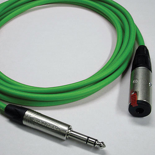 Canare Starquad TRSM-TRSF Extension Cable (Green 20')