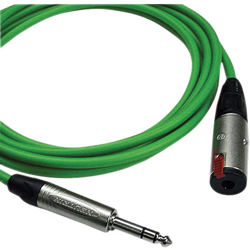Canare Starquad TRSM-TRSF Extension Cable (Green 75')