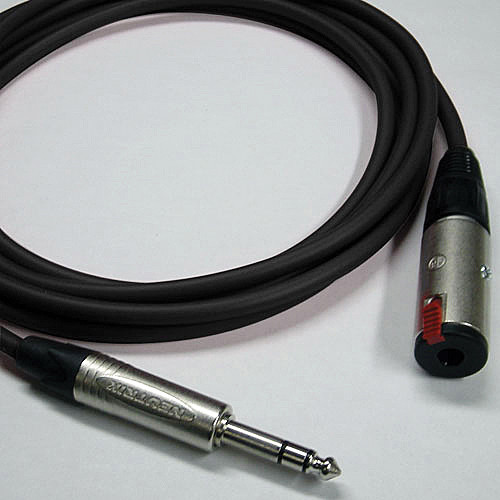 Canare Starquad TRSM-TRSF Extension Cable (Black 100')