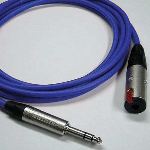Canare Starquad TRSM-TRSF Extension Cable (Blue 100')