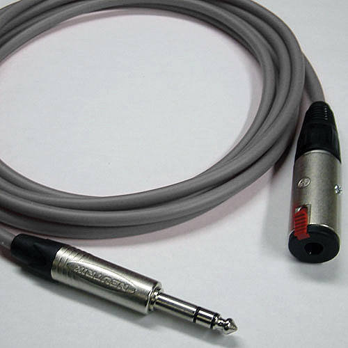 Canare Starquad TRSM-TRSF Extension Cable (Grey 100')