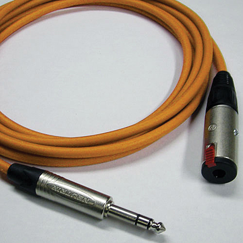 Canare Starquad TRSM-TRSF Extension Cable (Orange 100')