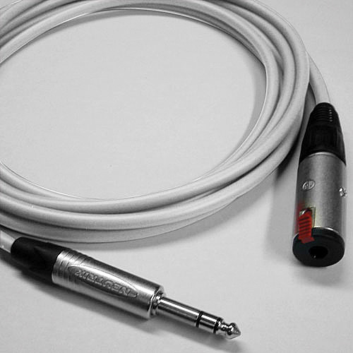 Canare Starquad TRSM-TRSF Extension Cable (White 100')