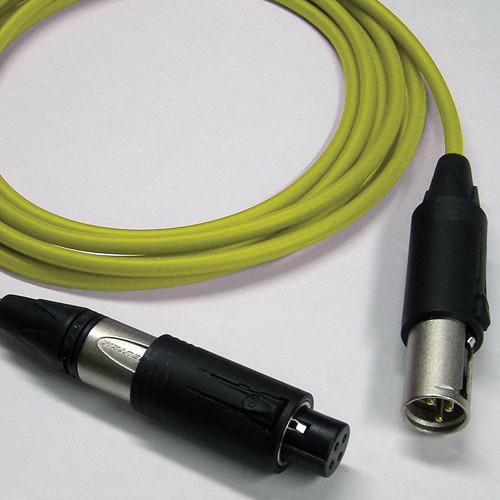 Canare Starquad XLRM Cable with Neutrik Unisex XLRM/XLRF (Yellow 40')