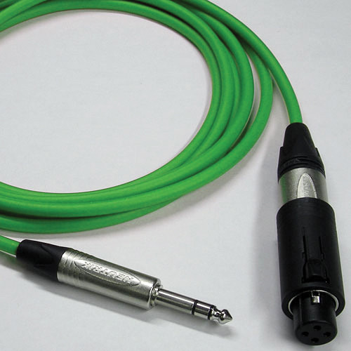 Canare Starquad Unisex XLR-TRSM Cable (Green 3')
