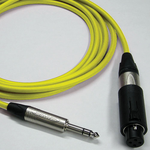 Canare Starquad Unisex XLR-TRSM Cable (Yellow 3')