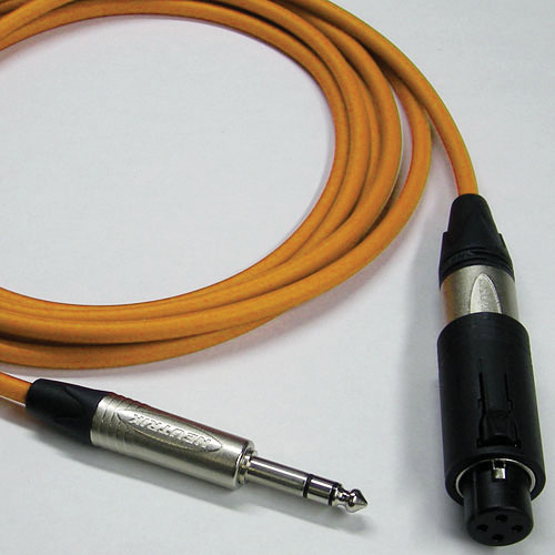 Canare Starquad Unisex XLR-TRSM Cable (Orange 10')