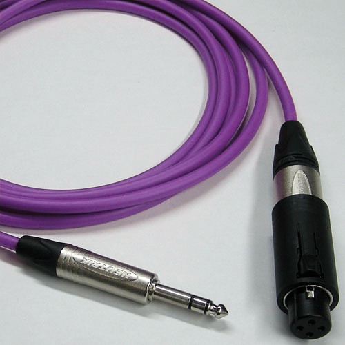 Canare Starquad Unisex XLR-TRSM Cable (Purple 15')