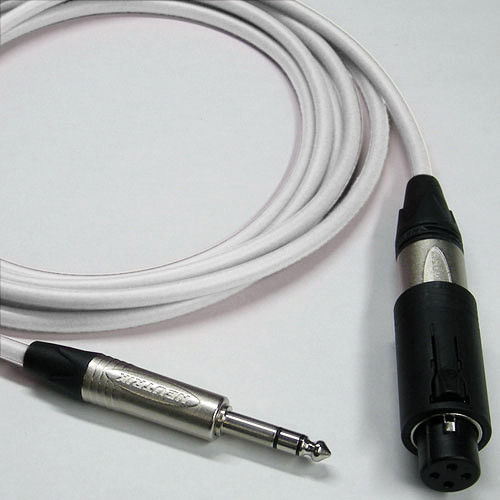 Canare Starquad Unisex XLR-TRSM Cable (White 100')