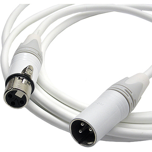Canare Starquad XLRF-XLRM Cable (White 6')