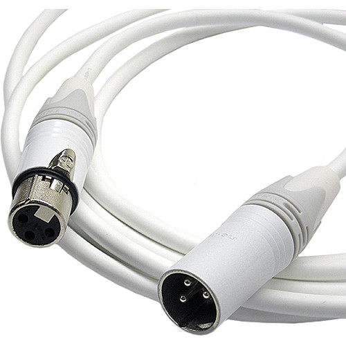 Canare Starquad XLRF-XLRM Cable (White 10')