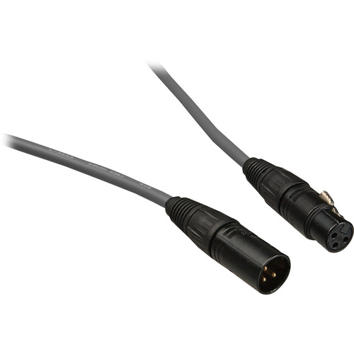 Canare L-4E6S Star Quad XLRM to XLRF Microphone Cable (10' Gray)