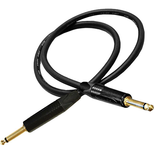 Canare GS-6 Guitar Cable with Neutrik Straight Plug Connectors - 30' (Black)
