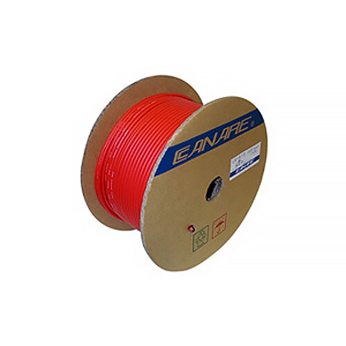 Canare L-5CFB Bulk Low-Loss Coaxial Video Cable (656' Red)