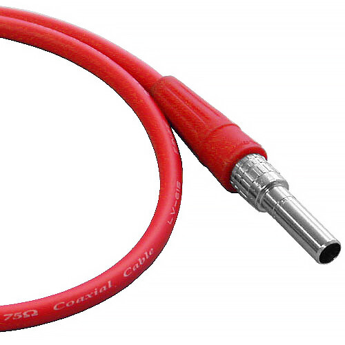 Canare MVPC002F Midsize Video Patch Cord (2' Red)