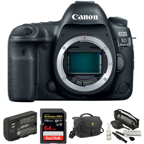 Canon EOS 5D Mark IV DSLR Camera with Canon Log and Accessory Kit
