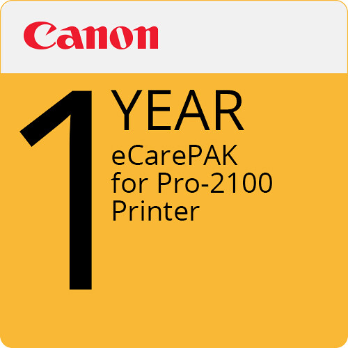 Canon 1-Year eCarePAK Extended Service Plan for PRO-2100