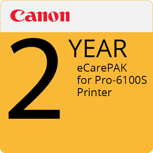 Canon 2-Year eCarePAK Extended Service Plan for PRO-6100S