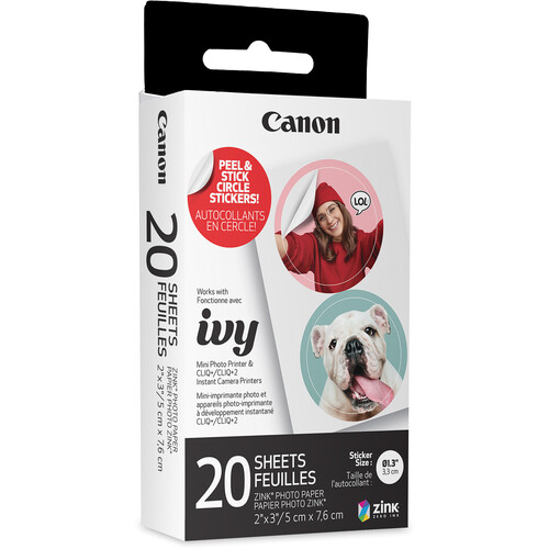 Canon ZINK Pre-Cut Circle Sticker Paper