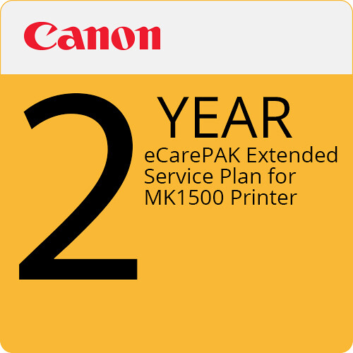 Canon 2-Year eCarePAK Extended Service P