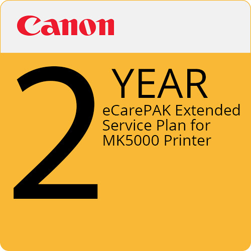 Canon 2-Year eCarePAK Extended Service P
