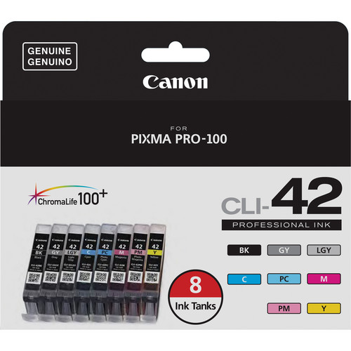 Canon CLI 42 Eight Color Ink Tank Pack 6384B007 B H Photo Video   Canon 6384b007 Cli 42 Ink Cartridge 8 1357726984 909118 