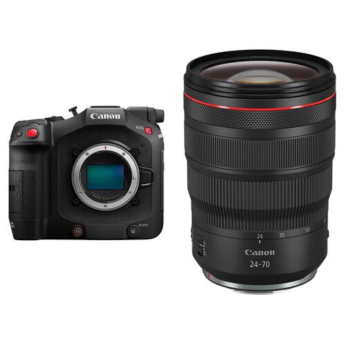 Canon EOS C80 6K Camera Kit with 24-70mm f/2.8 Zoom Lens (Canon RF)