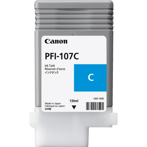 Canon PFI-107C Cyan Ink Cartridge (130 m