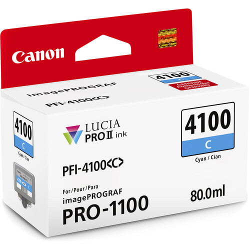 Canon PFI-4100 Cyan Pigment Ink Tank (80