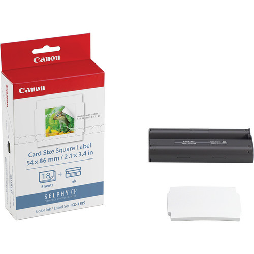 Canon KC-18IS Card Size Square Label Ink