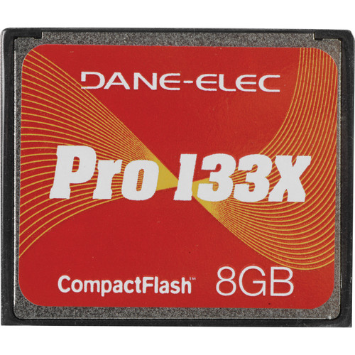 DaneElec 8GB 133X Compact Flash Pro Memory Card 8106B001 B&H
